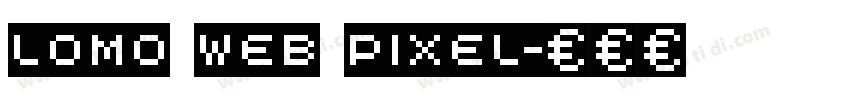 lomo web pixel字体转换